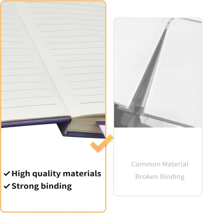 A6 Small Journal Notebook, Lined Pocket Notebook with Pen Holder, Mini Notebook Hardcover, 192 Pages, 3.9 Inches * 5.5 Inches Journal for Women and Man（1Pack Pink）