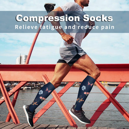 Compression Socks for Women & Men Circulation (6 Pairs) 15-20 Mmhg Is Best Support for Athletic Running,Nurse